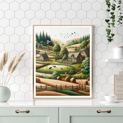 Pastoral Country Charm Paint By Number