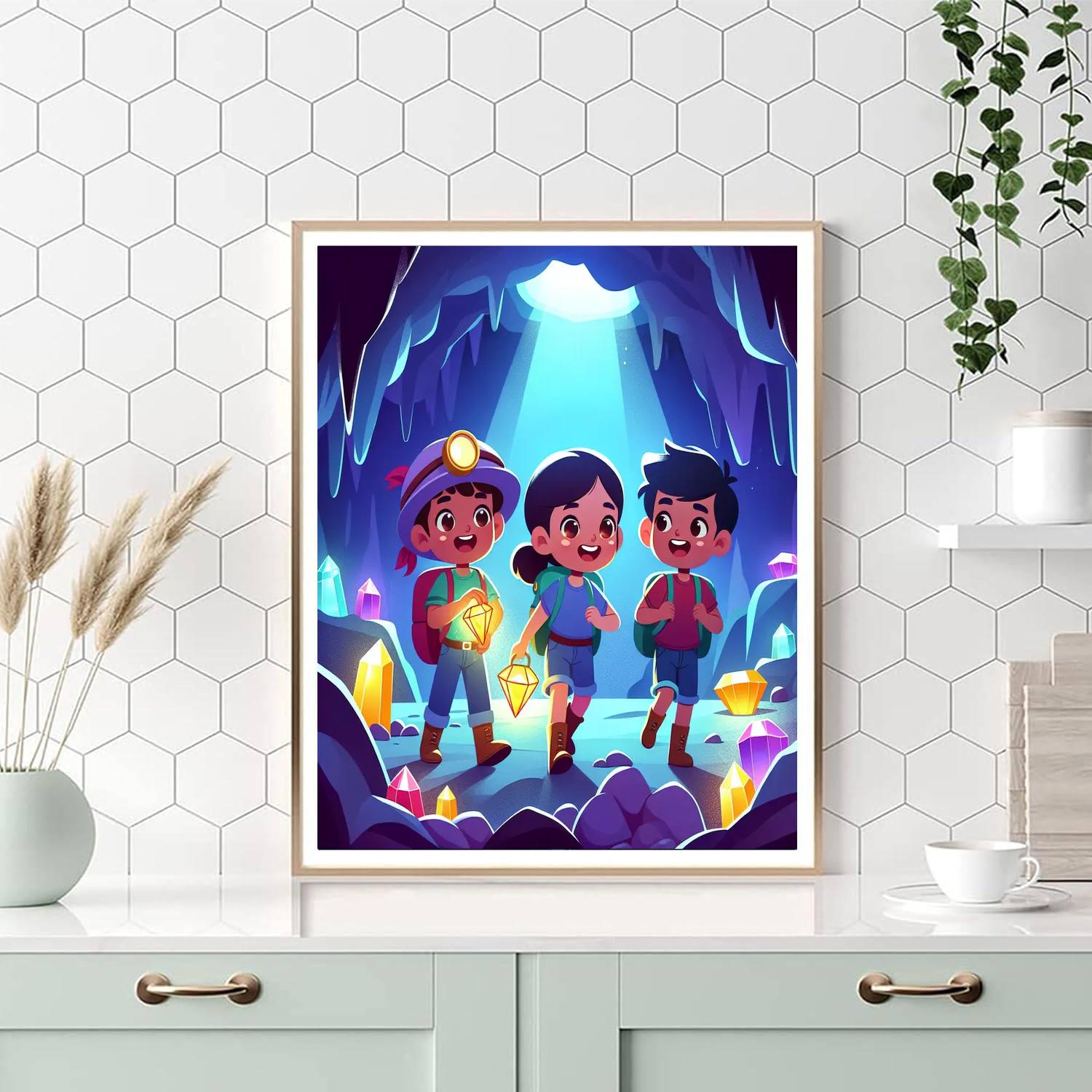 Mystic Cave Treasures DIY Paint By Numbers