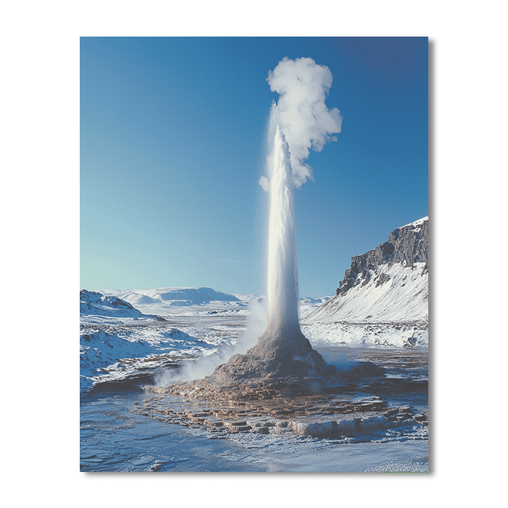 Strokkur Geyser - Iceland Paint By Numbers Kits
