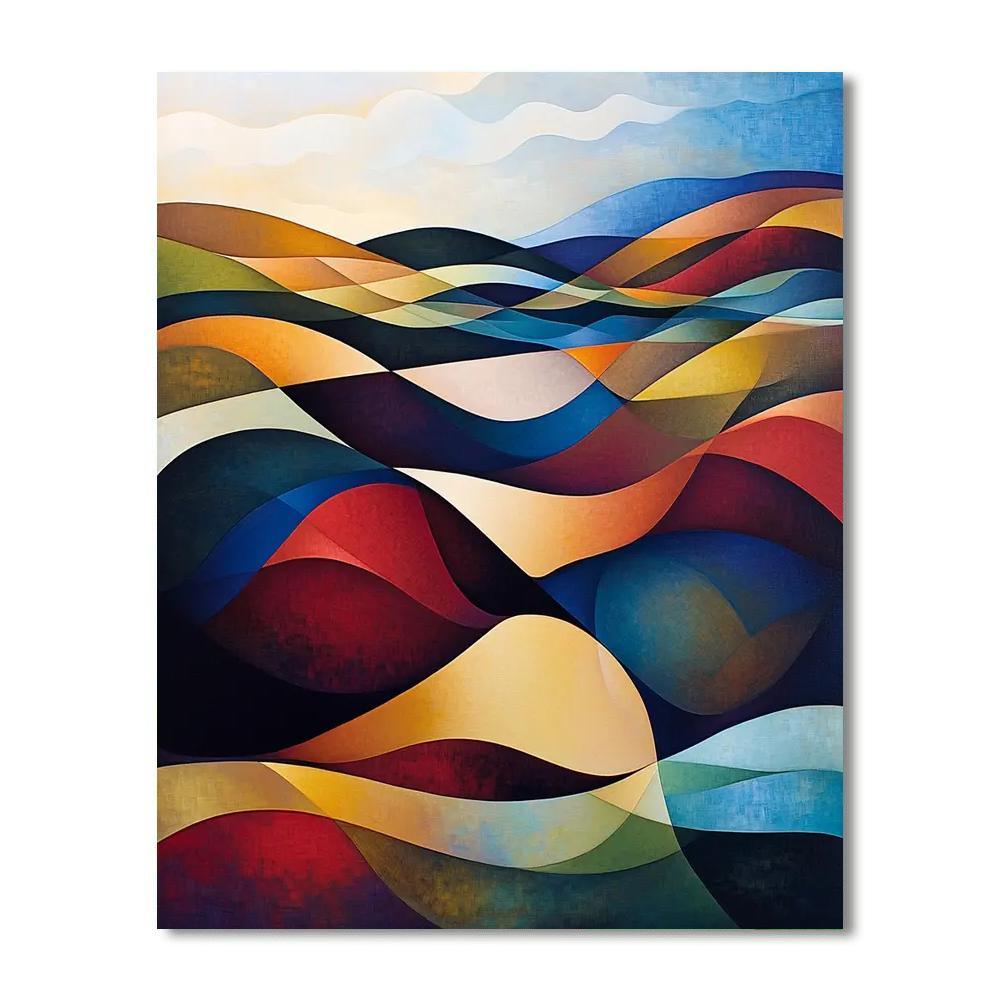 Paul Klee Inspired Chromatic Dreamscape  Painting By Numbers Kit