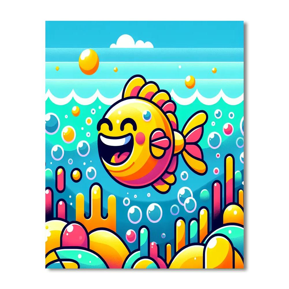 Giggling Fish Painting By Numbers Kit