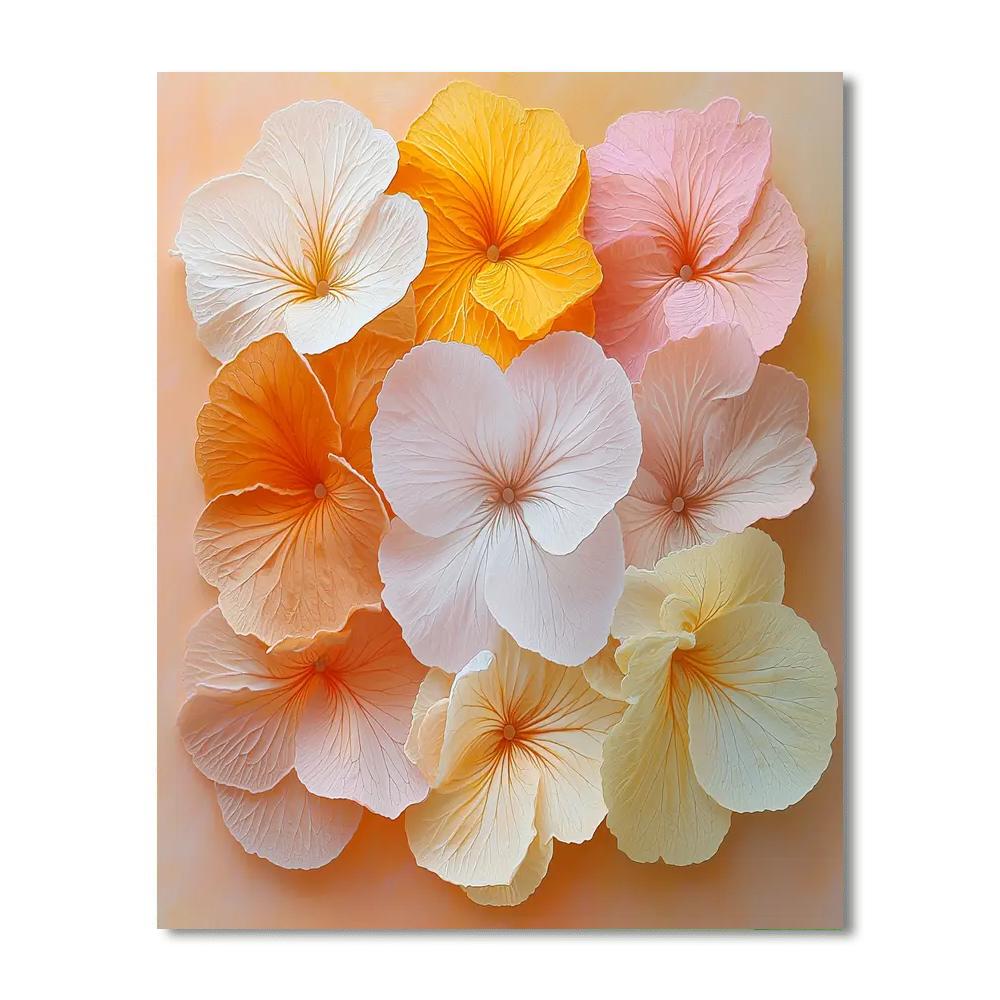 Leonardo Da Vinci Inspired Petals In Harmony  Paint By Numbers Art