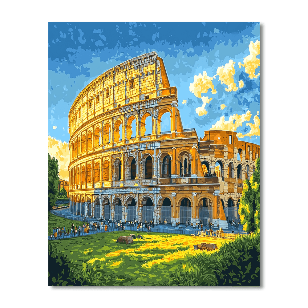 The Colosseum Of Rome Numbered Painting Kits