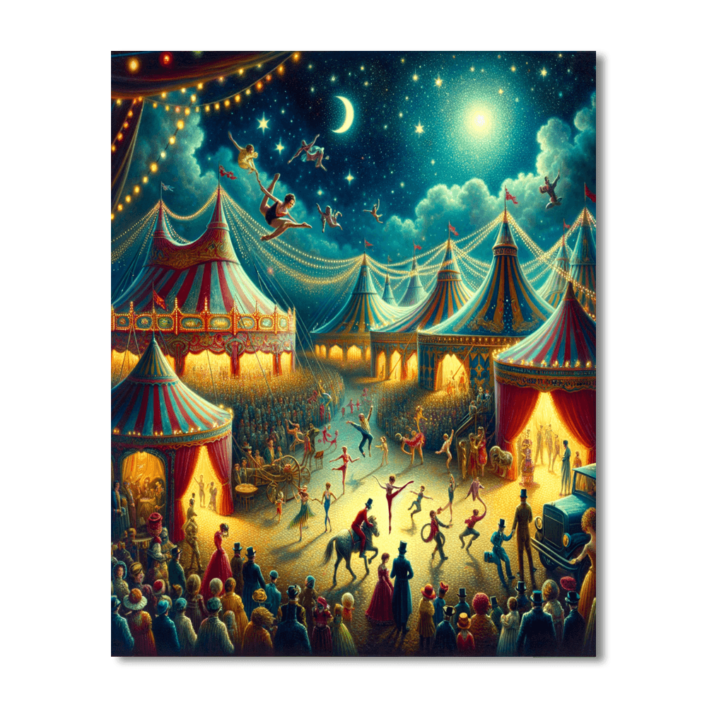 Midnight Circus Extravaganza Painting Number Kit