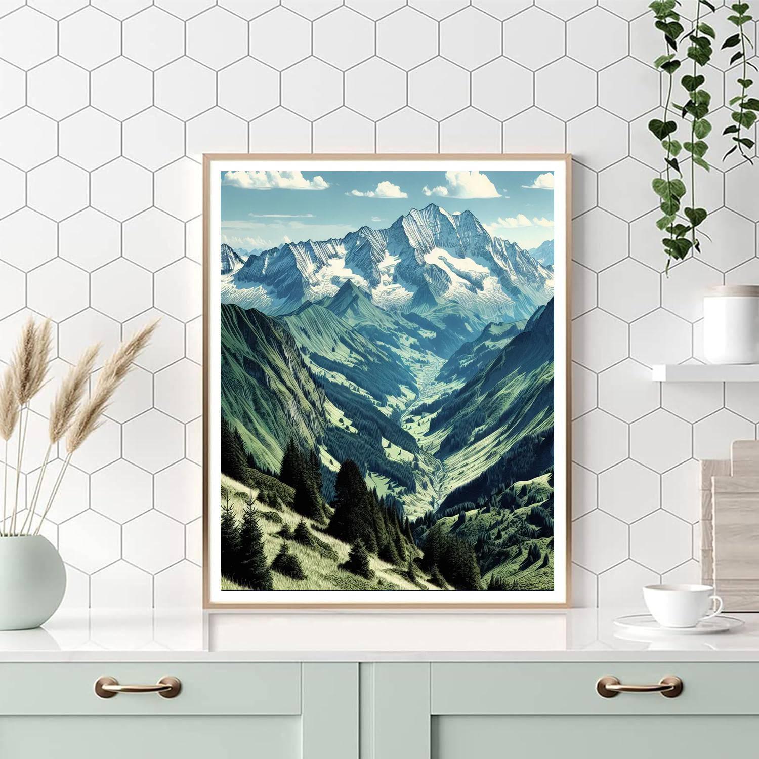 Alpine Retreat Splendor Numbered Painting Kits