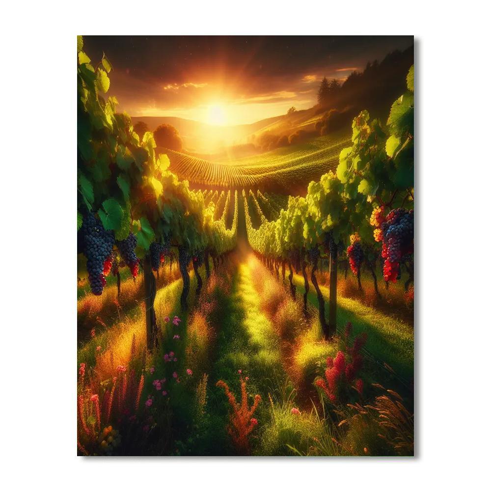 Lush Vineyard Paint By Numbers Art