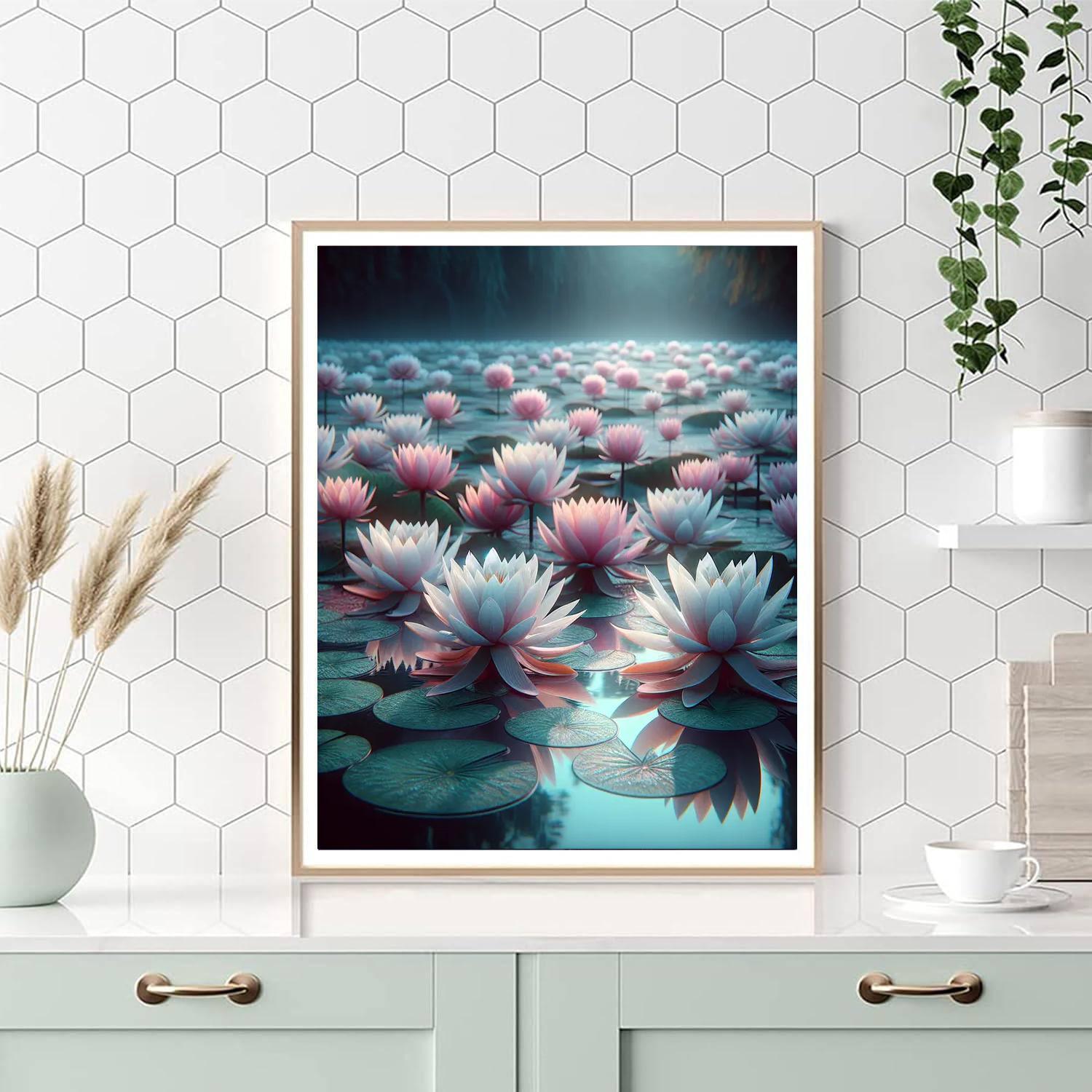 Enchanting Water Lily Pond Paint By Numbers Kits