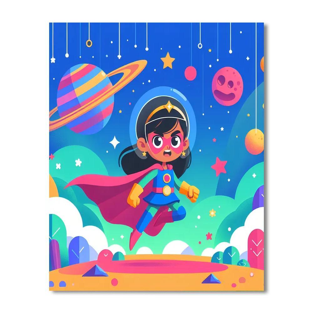 Superhero Mission Adventure Paint By Number