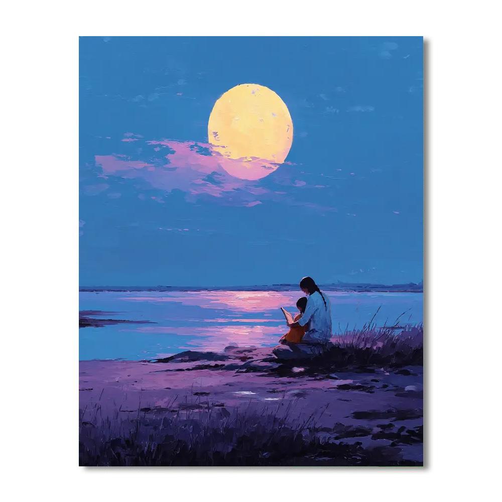 Tender Moments Under The Moon Paint By Color