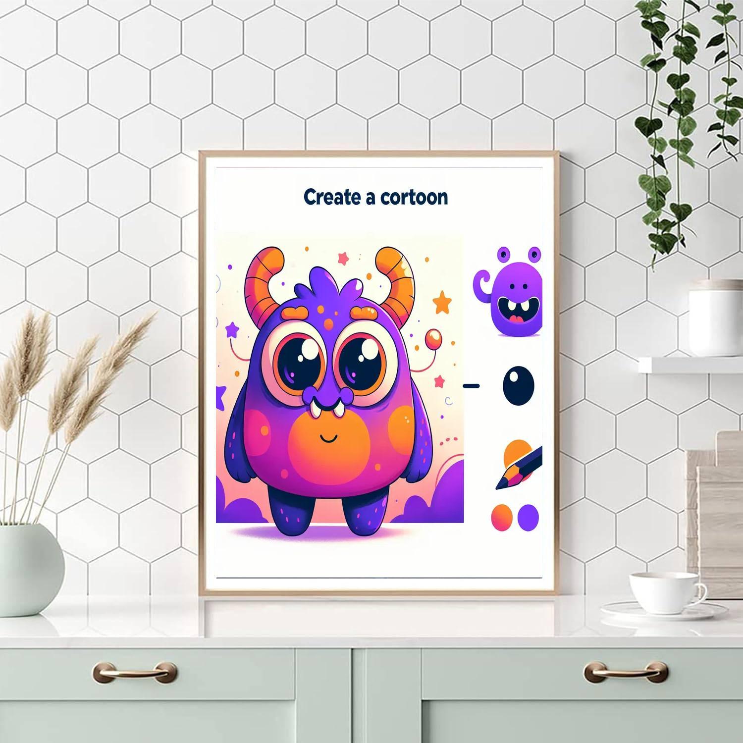 Joyful Little Monster Paint By Numbers Kits