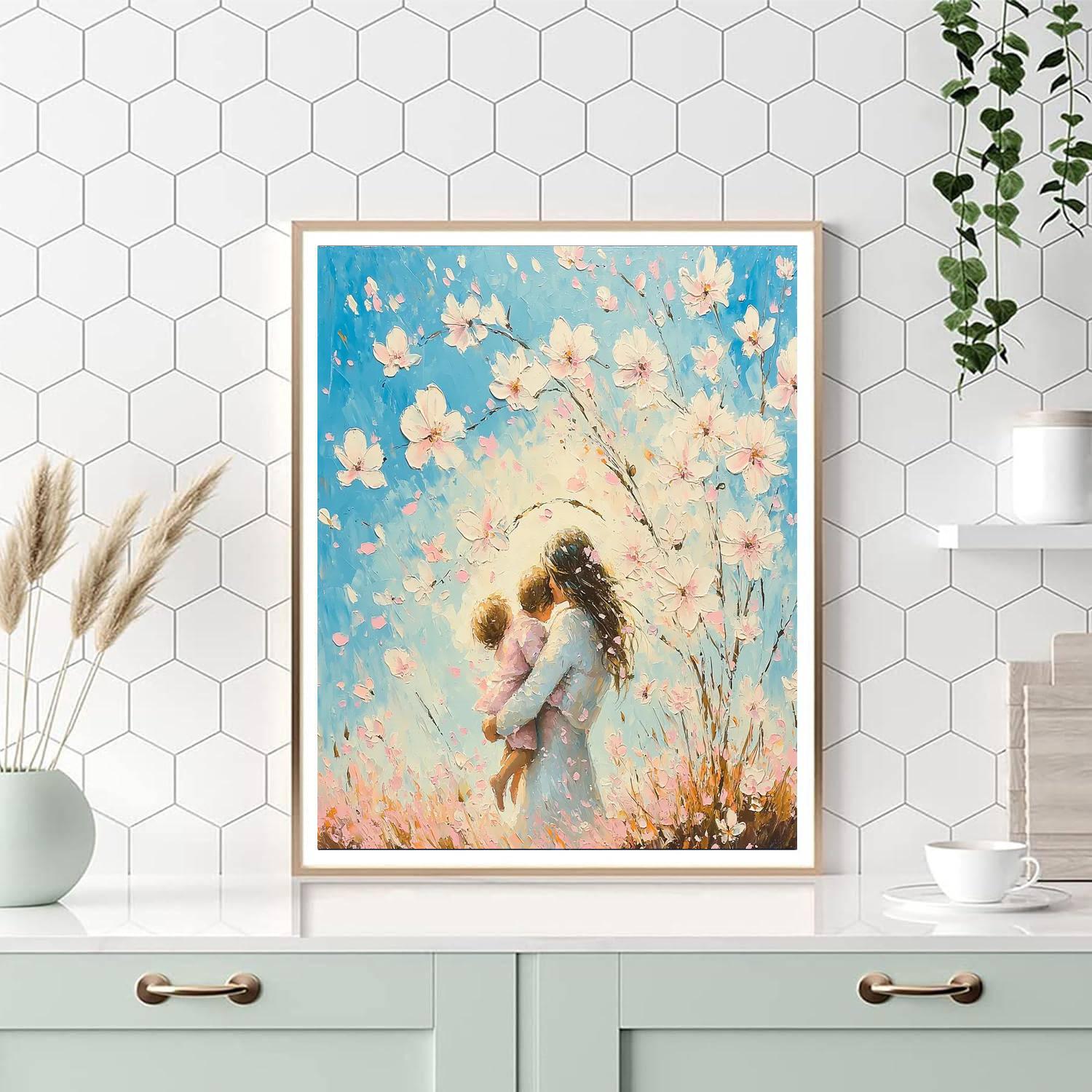 Hugs Under The Blossoms Numbered Painting Kits