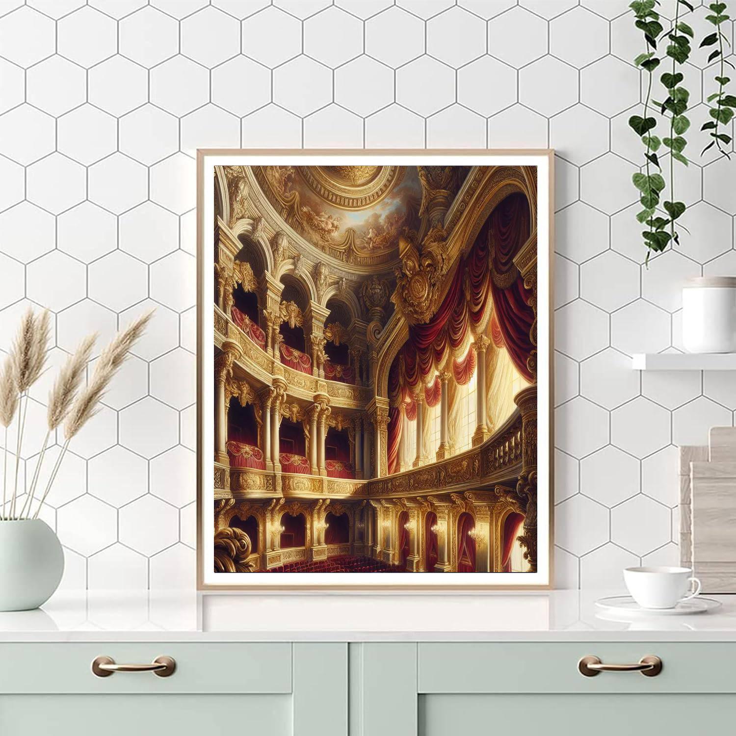 Elegant Opera House Balcony Paint By Numbers