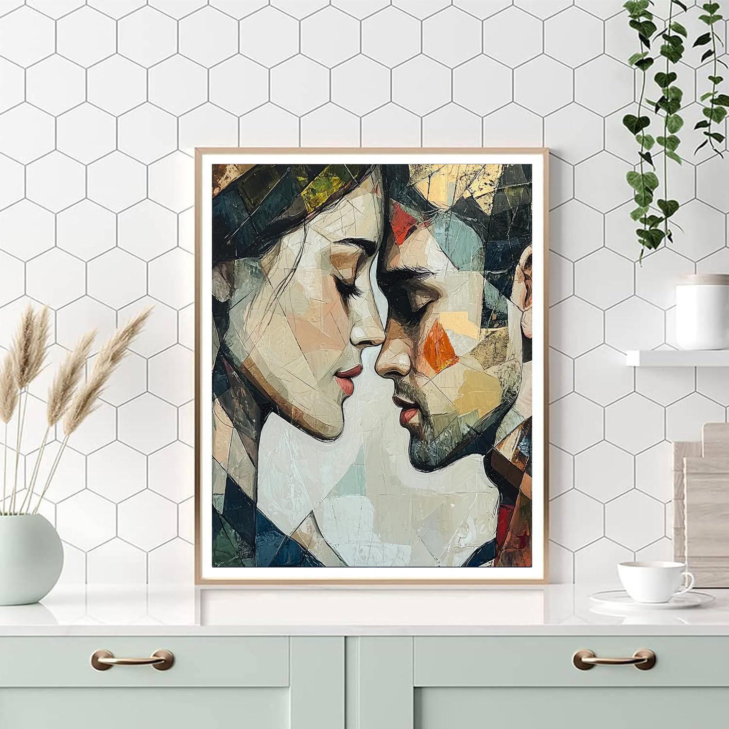 Egon Schiele Inspired Expressionist Human Connection  DIY Paint By Numbers