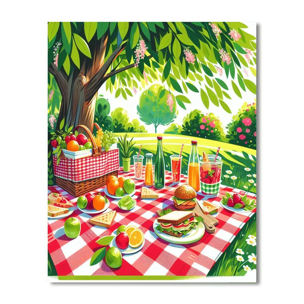 Summer Picnic Bliss Numbered Painting Kits