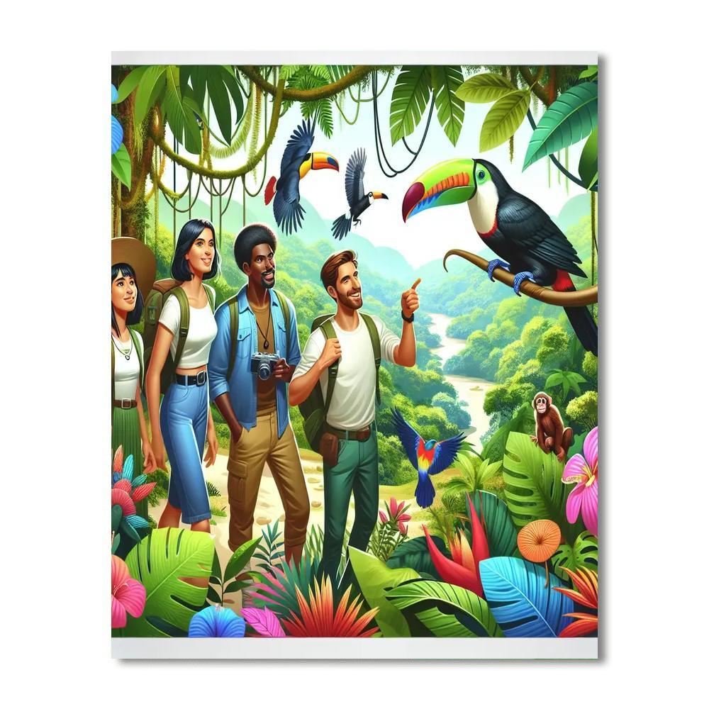 Rainforest Exploration Journey Paint By Color