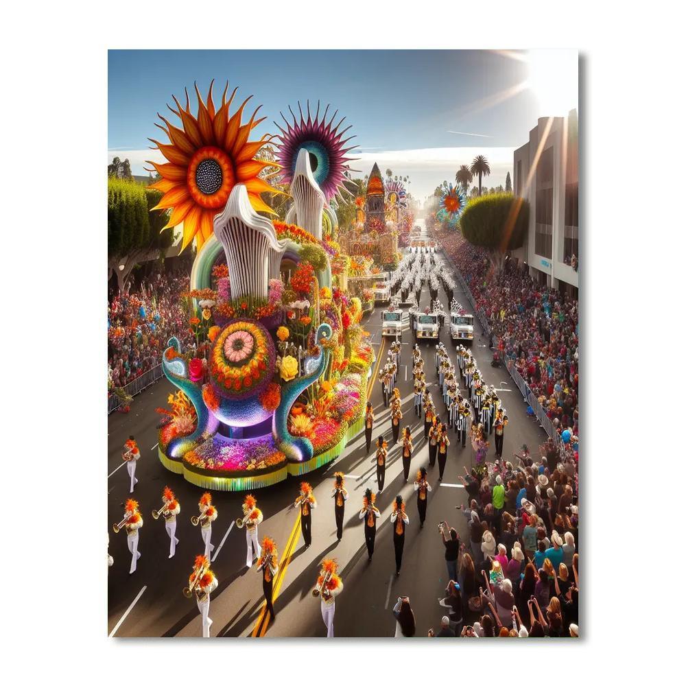 The Rose Parade - Usa Painting Number Kit