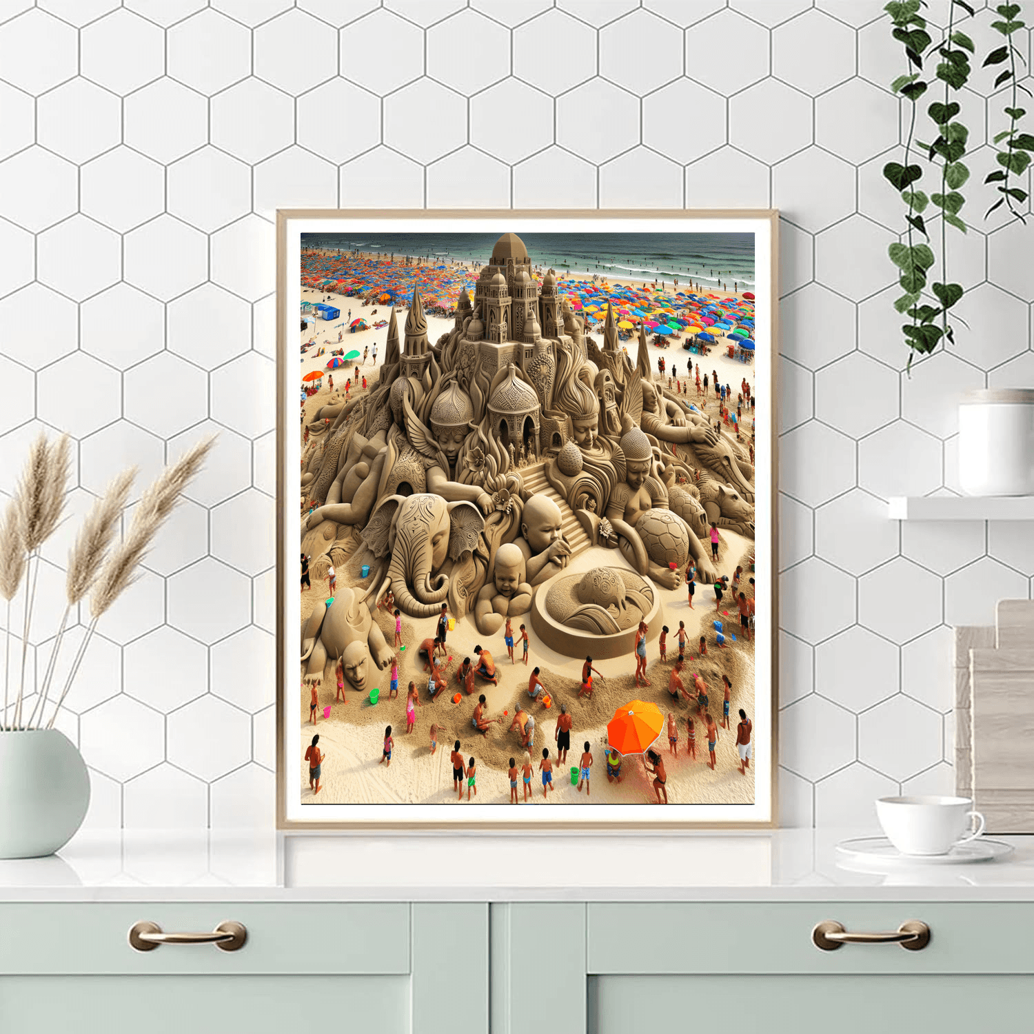 International Sand Sculpture Festival - Usa Painting By Numbers Kit