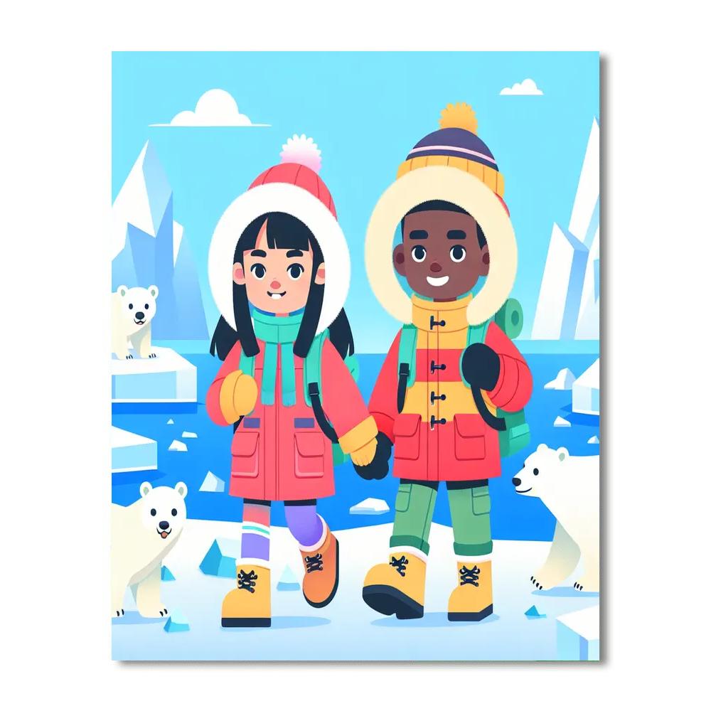 Arctic Expedition Exploration Painting By Numbers Kit