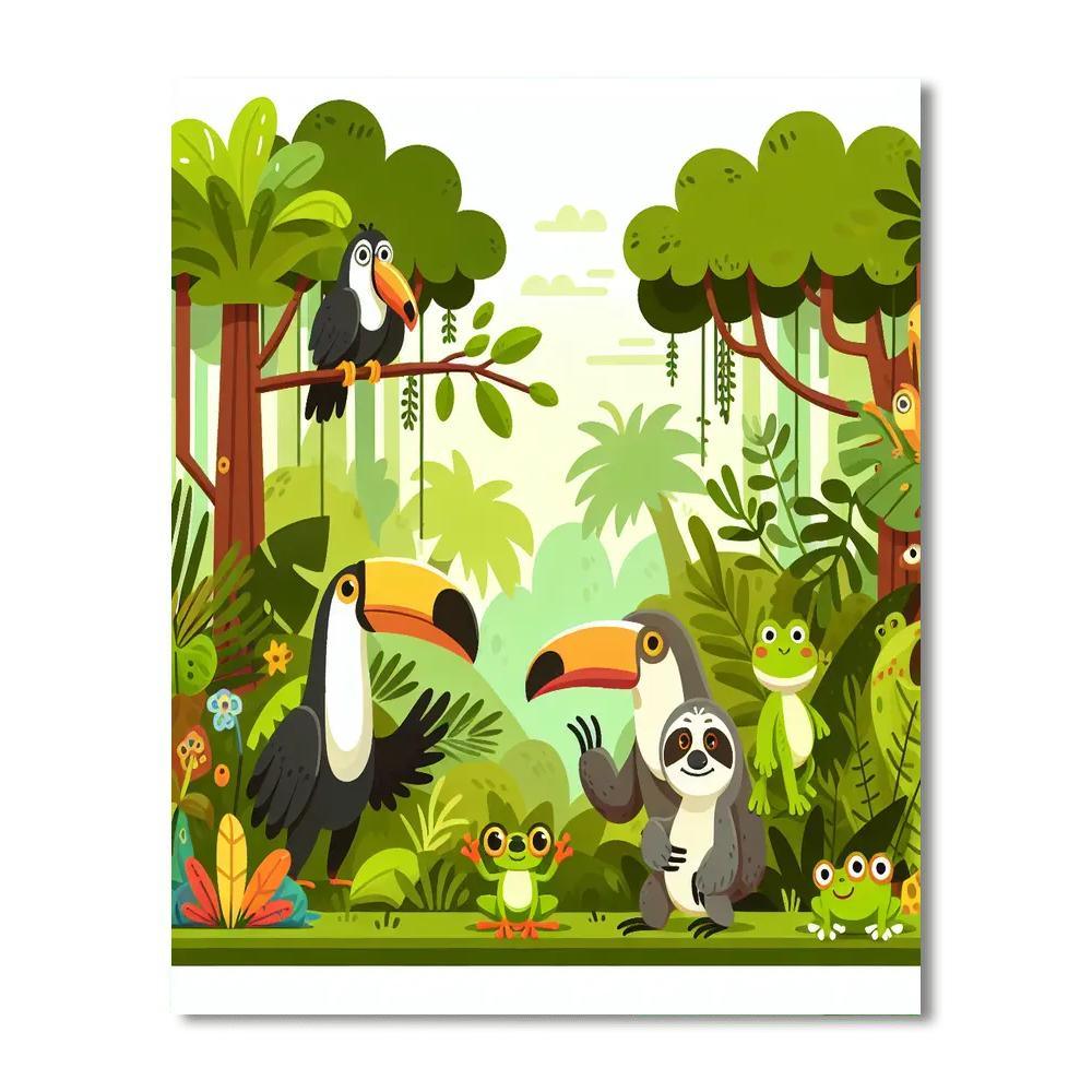 Rainforest Exploration Adventure Paint By Number