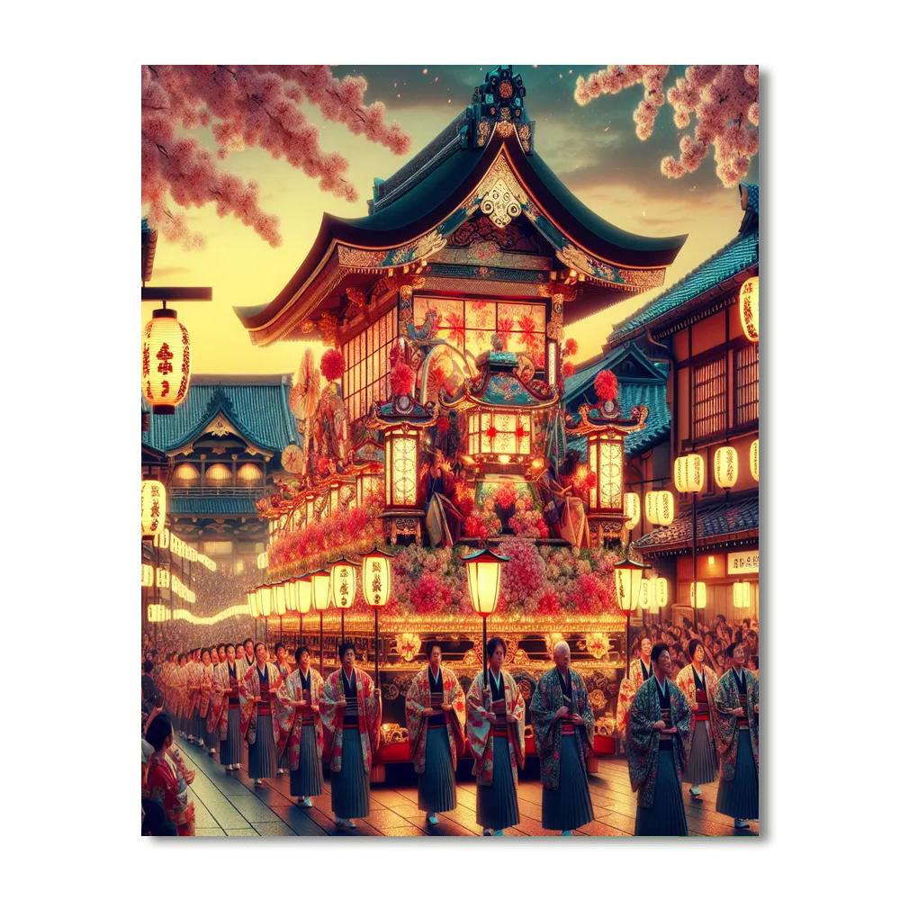 Gion Yatai Matsuri - Japan Paint By Color