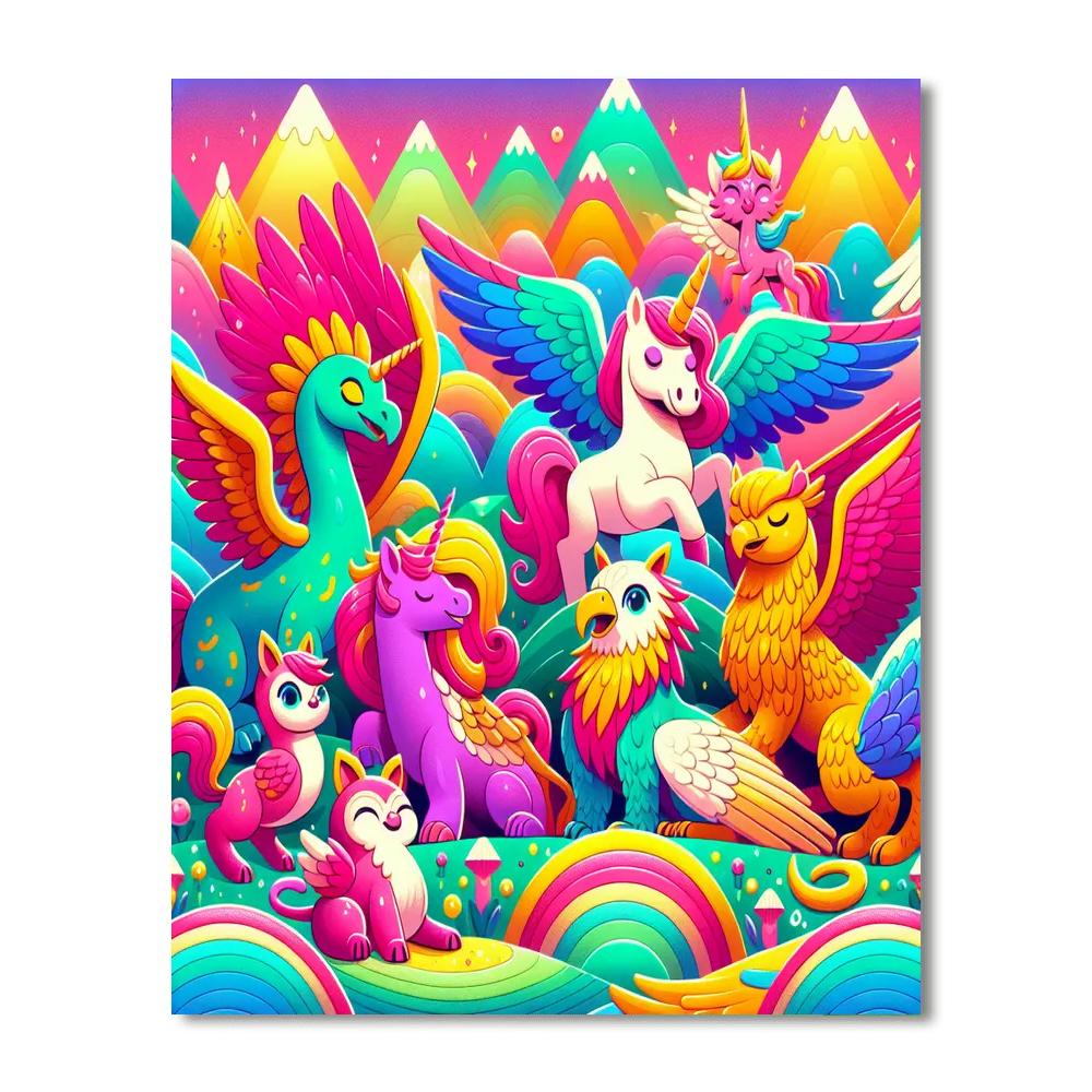 The Magical Creature Expedition DIY Paint By Numbers