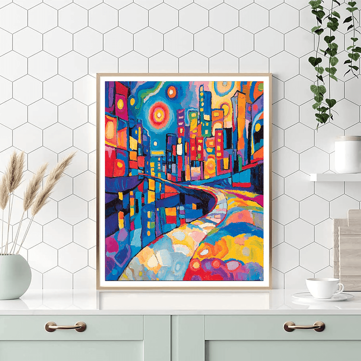 Wassily Kandinsky Inspired Wanderlust In Color  Painting By Numbers Kit
