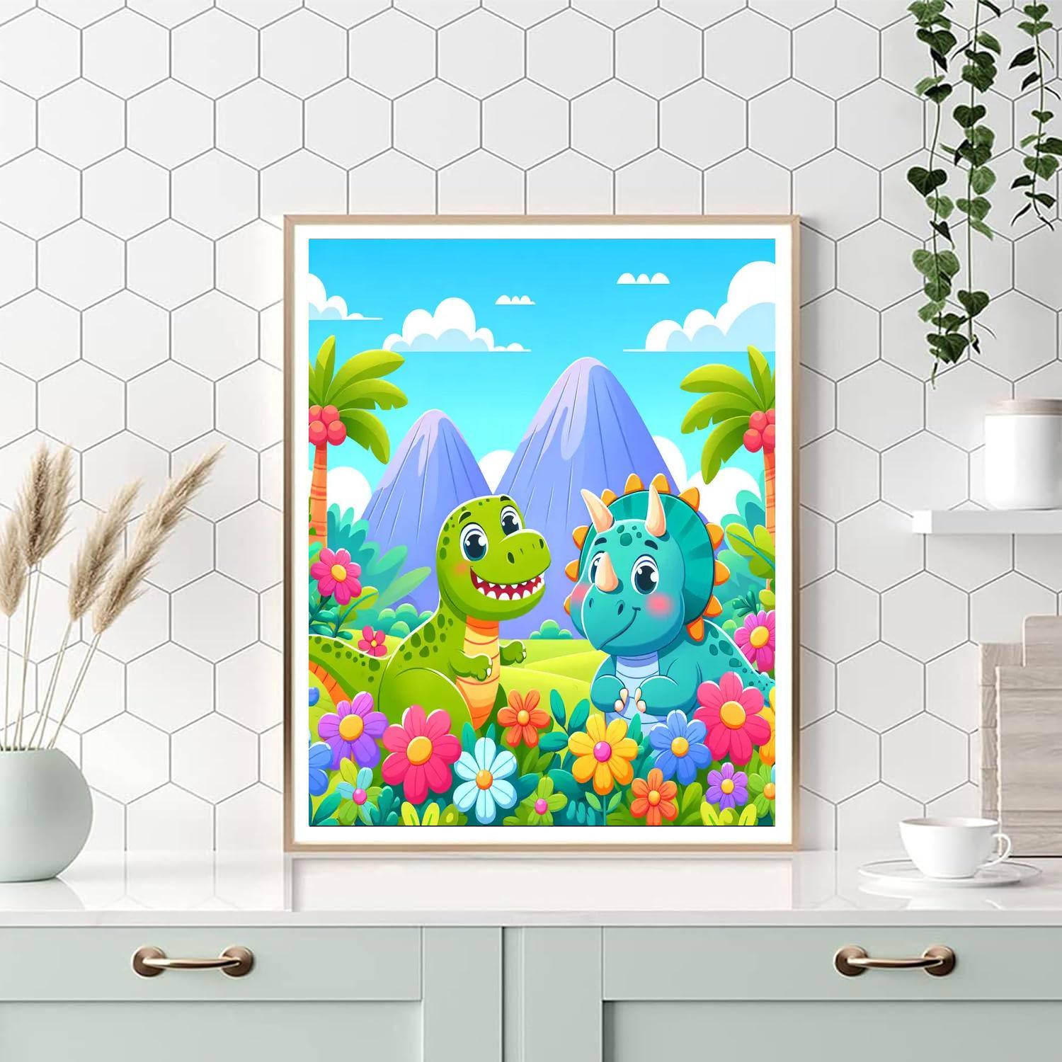Dino-rific Adventure Paint By Numbers