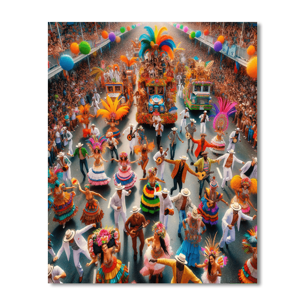 Carnival Of Barranquilla - Colombia Number Painting