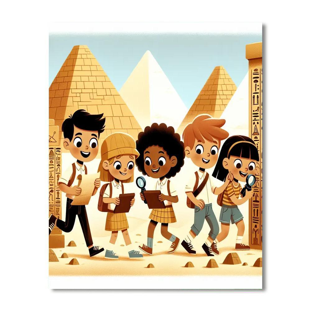 Ancient Egyptian Exploration Paint By Numbers