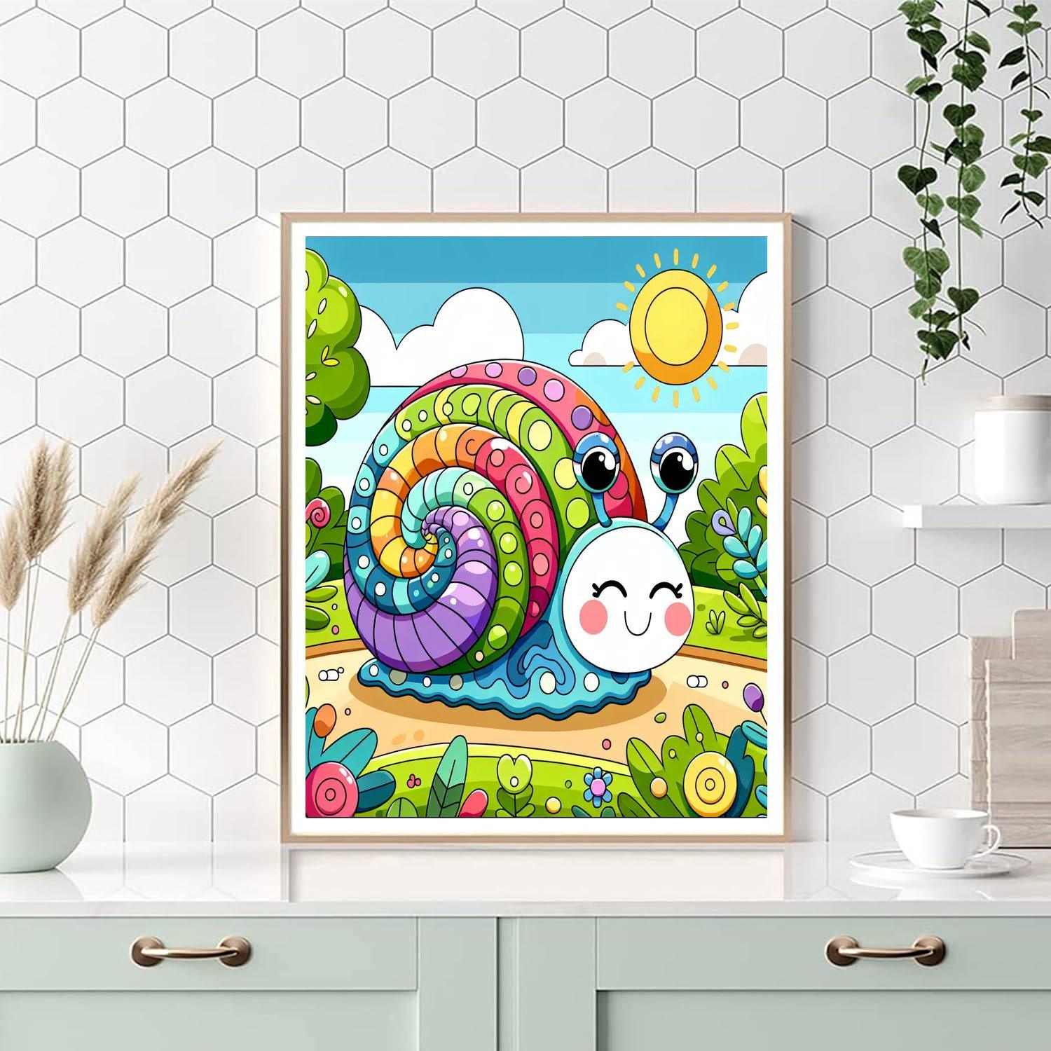 Doodle Snail Paint By Numbers Kits