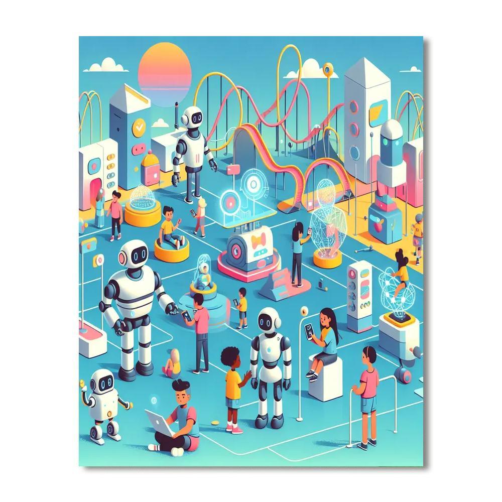 Robot Realm Paint By Number