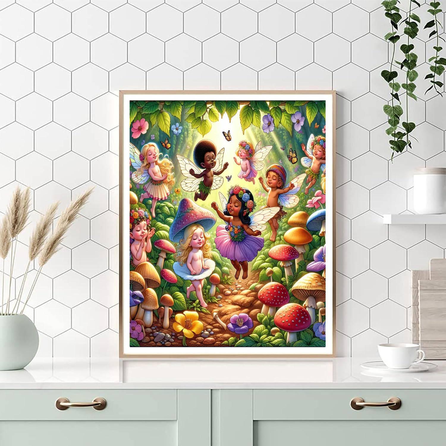 Garden Of Fairy Whimsy Number Painting