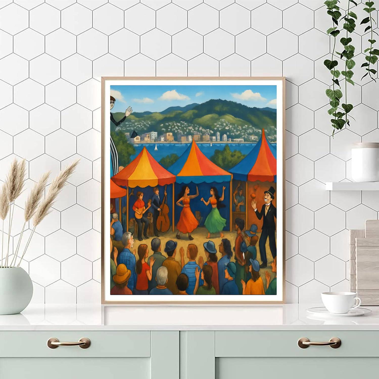 New Zealand Festival - New Zealand Painting Number Kit