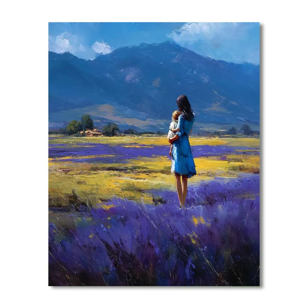 Lullaby In Lavender Fields Number Painting