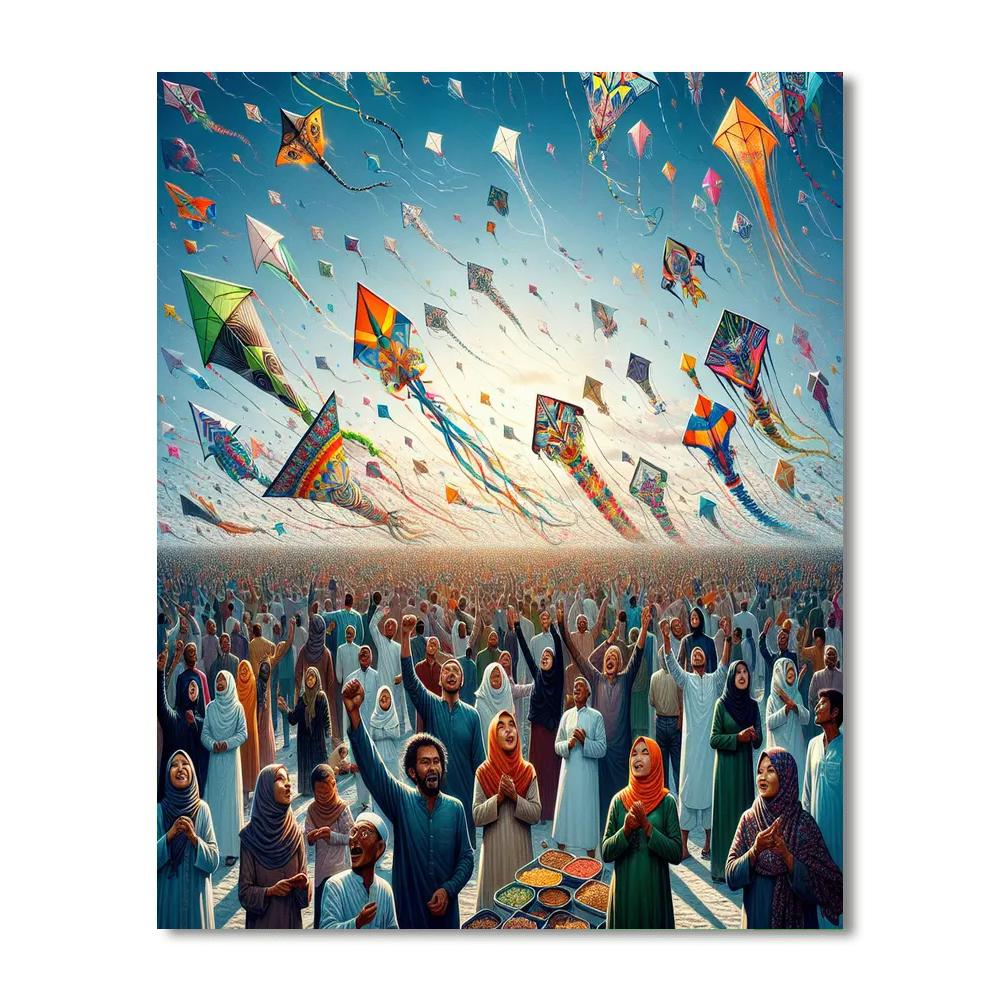 The International Kite Festival - Ahmedabad Paint By Numbers Kits