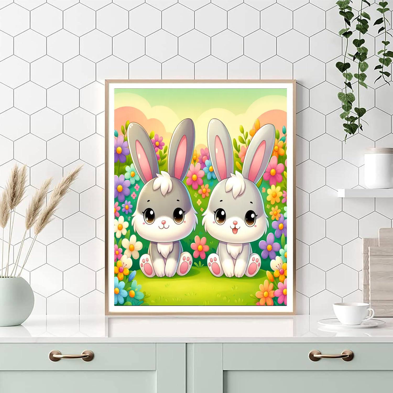 Cuddly Bunnies Paint By Numbers