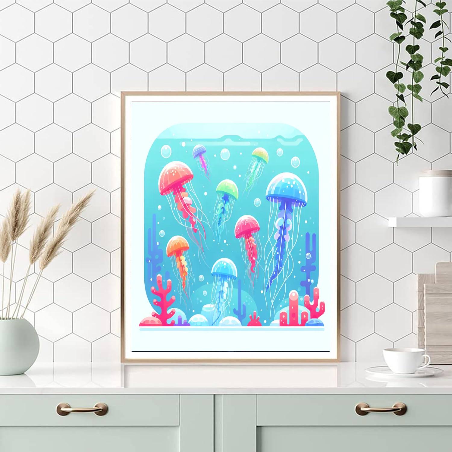 Joyful Jelly Jump Painting Number Kit