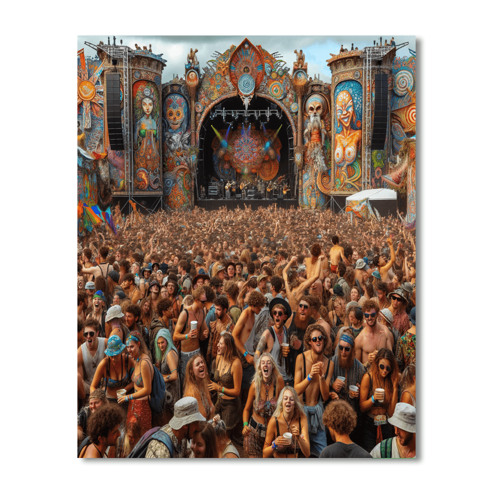 Lollapalooza Chicago Number Painting