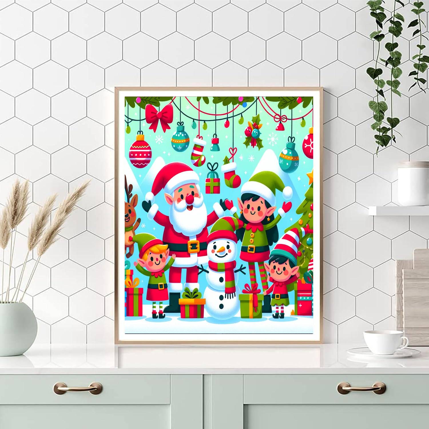 Jolly Holiday Friends Paint By Numbers
