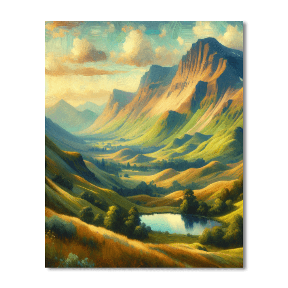 Mountain Bliss DIY Paint By Numbers
