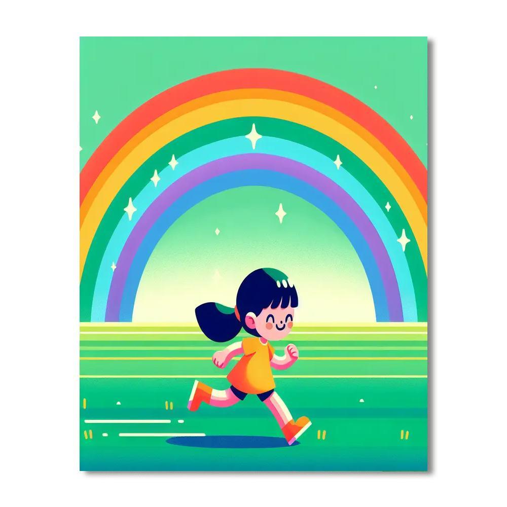 Rainbow Fields DIY Paint By Numbers