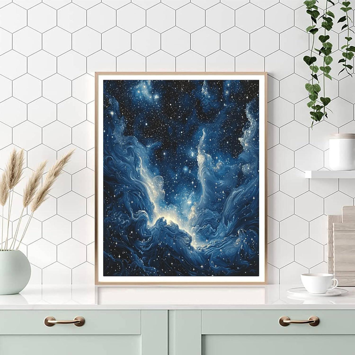 Michelangelo Inspired Aetherial Symphony  Paint By Number