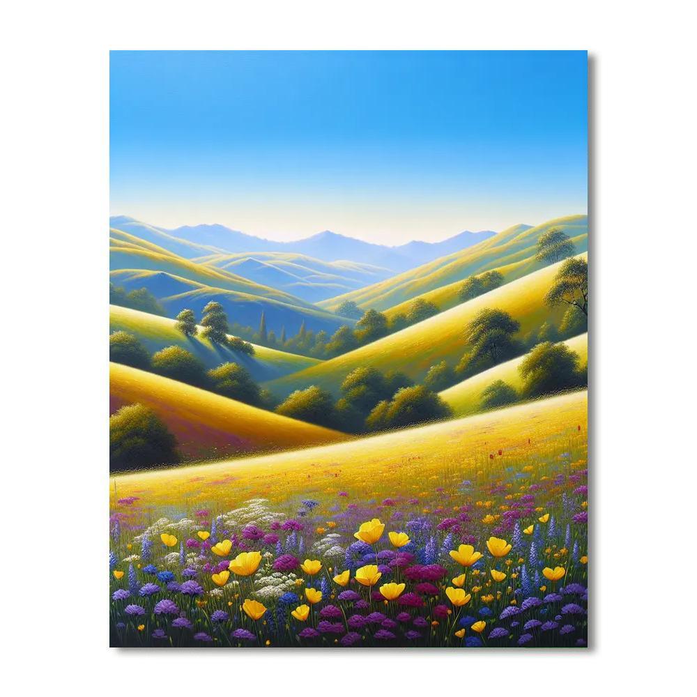 Sunny Meadow Melody Paint By Numbers Art