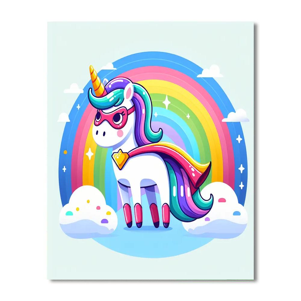 Superhero Unicorn Paint By Number
