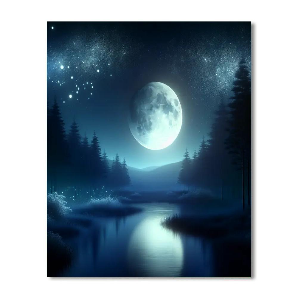 Celestial Moonlit Dreams Painting Number Kit
