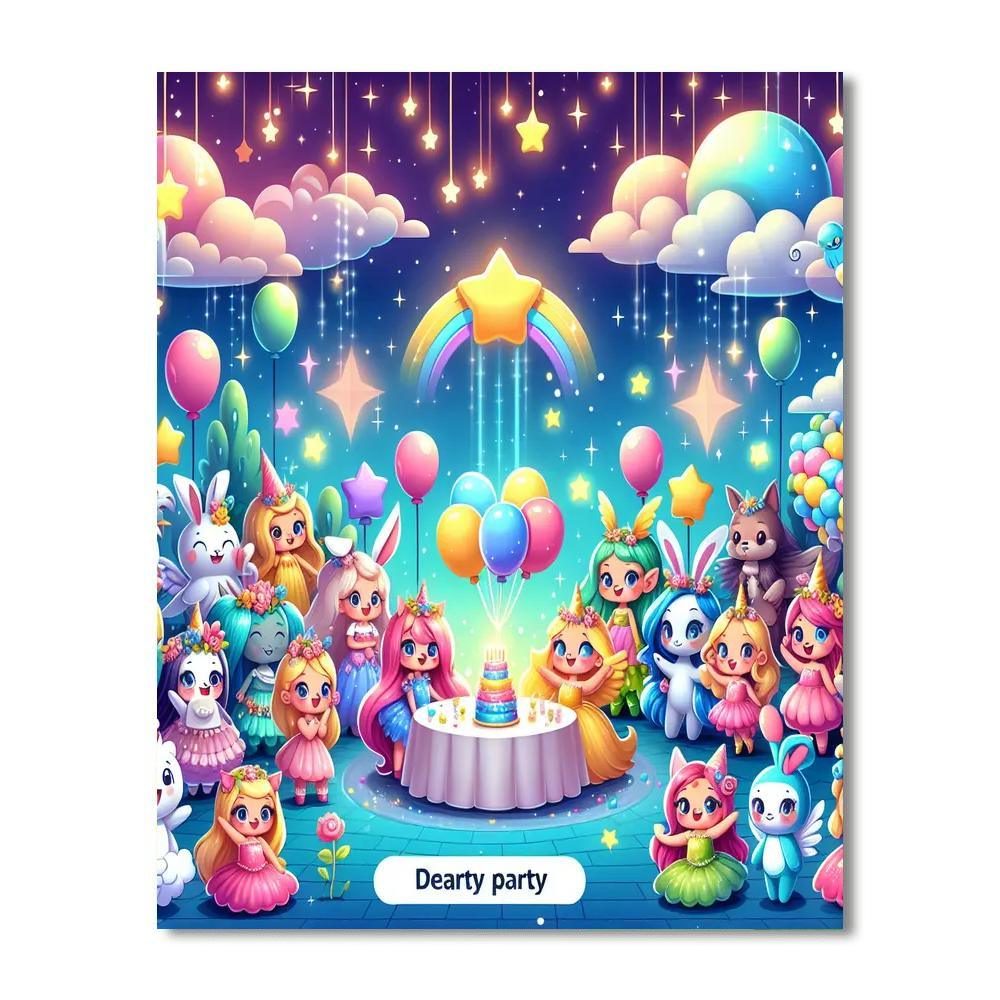 Dreamland Adventure Party Number Painting