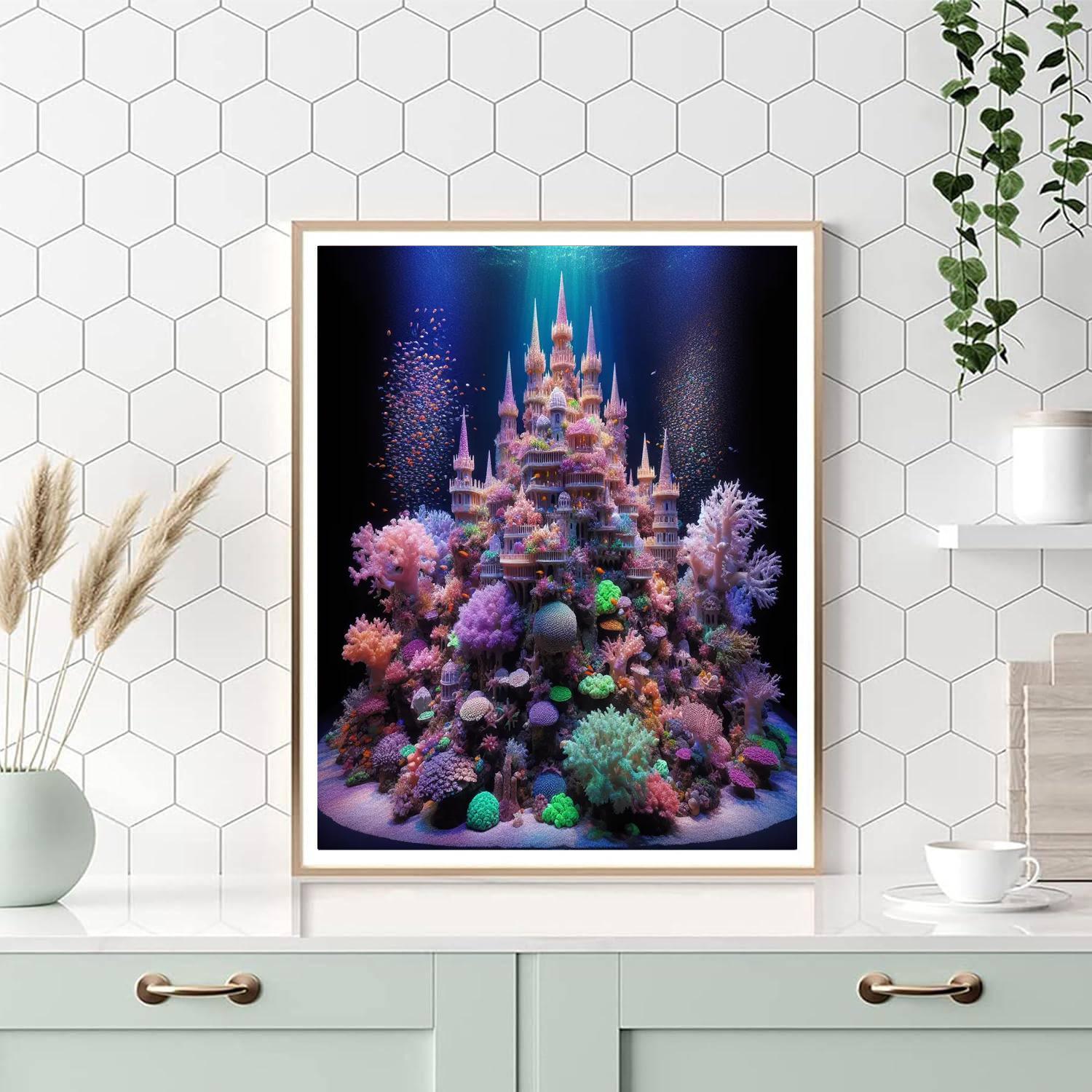 Enchanted Coral Castle DIY Paint By Numbers