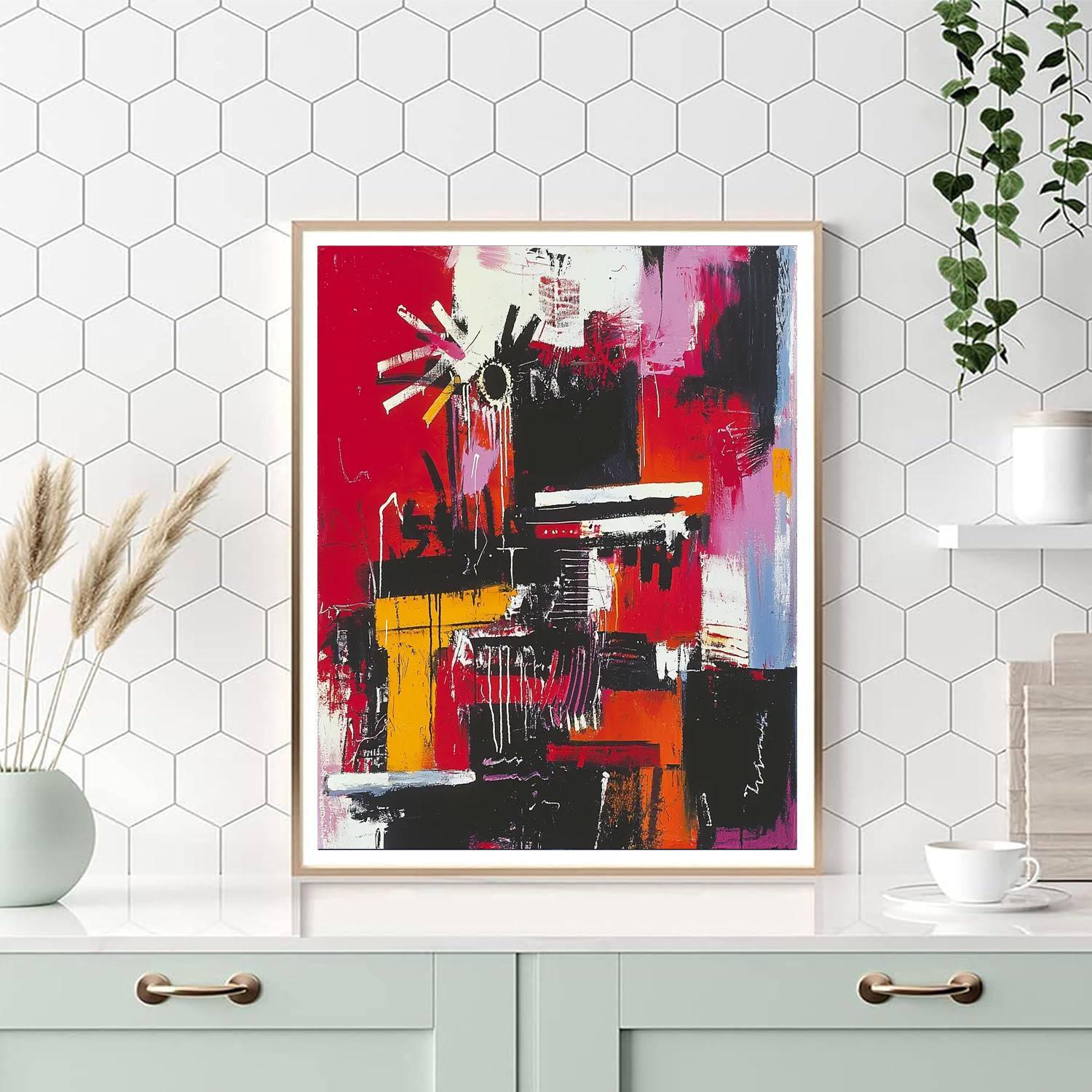 Jean-Michel Basquiat Inspired Symphony Of Chaos  Painting By Numbers Kit