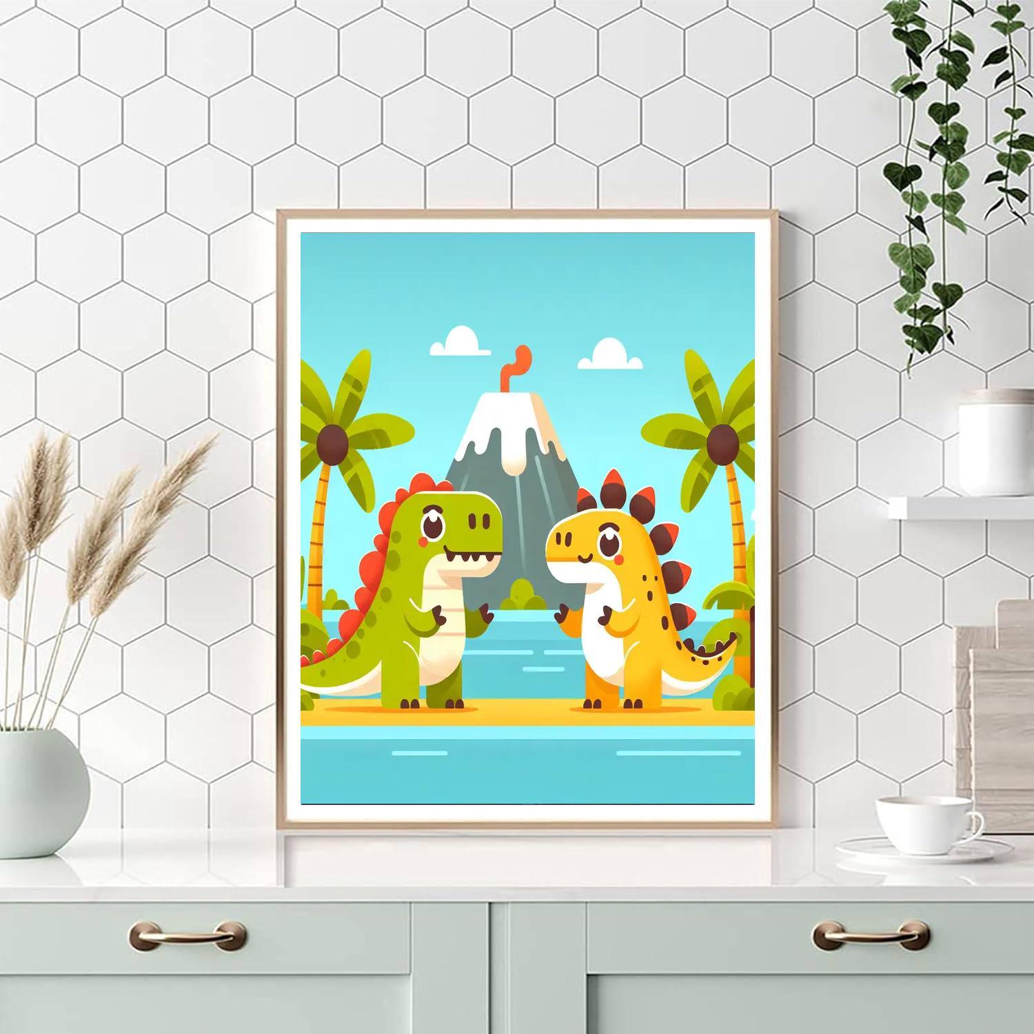 Dino Island Expedition Paint By Number