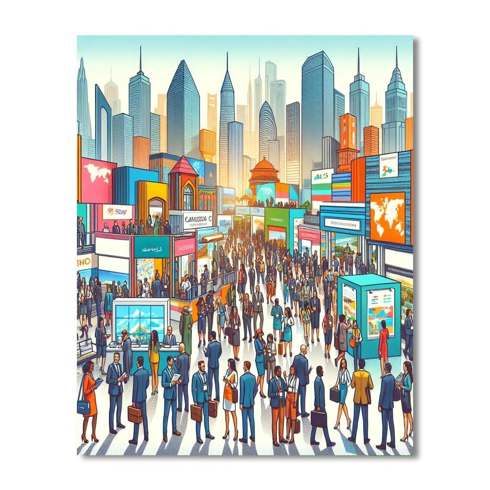 World Travel Market Painting By Numbers Kit